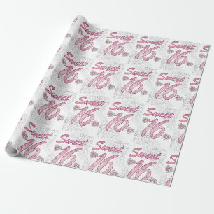 Cadeau Papier d'enveloppement de 16 cadeaux sucré