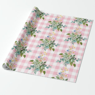 Cadeau Papier d'enveloppement de Baby shower Fleur sauvag