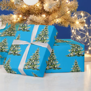 Cadeau Papier d'enveloppement de bocaux de gingembre bleu