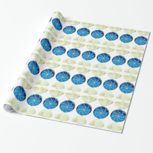 Cadeau Papier d'enveloppement de bonbon bleu