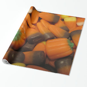 Cadeau Papier d'enveloppement de bonbons à l'automne