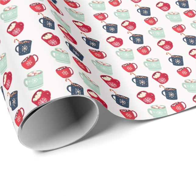 Cadeau Papier d'enveloppement de cacao chaud (Coin rond)