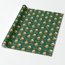 Papier d'enveloppement de café de Noël