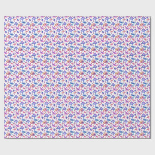 Cadeau Papier d'enveloppement de champignons de néon - Ps