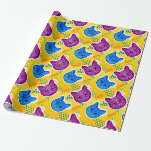 Cadeau Papier d'enveloppement de chats adorables