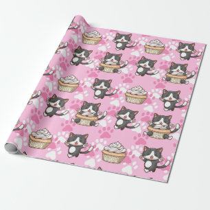 Cadeau Papier d'enveloppement de chats adorables