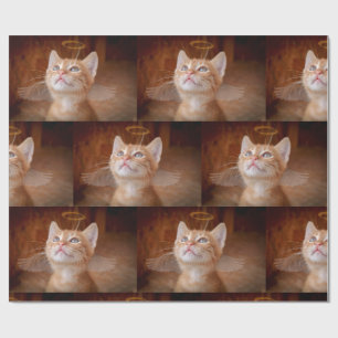 Cadeau Papier d'enveloppement de chats Angel