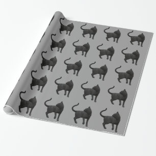Cadeau Papier d'enveloppement de chats noirs