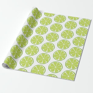 Cadeau Papier d'enveloppement de citron vert