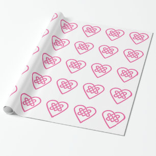 Cadeau Papier d'enveloppement de coeur celtique - Arrière