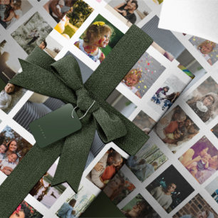 Cadeau Papier d'enveloppement de collage photo personnali