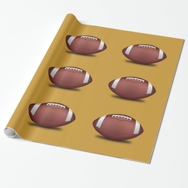 Cadeau Papier d'enveloppement de conception de football (Déroulé)