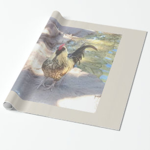 Cadeau Papier d'enveloppement de coq