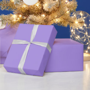 Cadeau Papier d'enveloppement de couleur solide en lavand