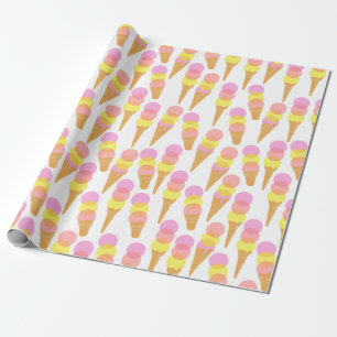 Cadeau Papier d'enveloppement de crème glacée