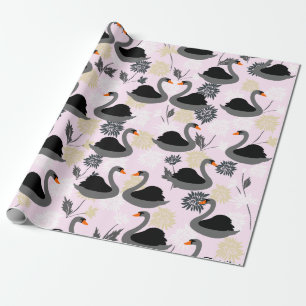 Cadeau Papier d'enveloppement de cygne mûr