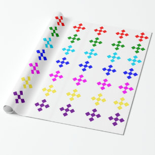 Cadeau Papier d'enveloppement de Damas brillant