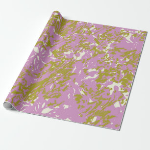 Cadeau Papier d'enveloppement de design botanique Abstrai