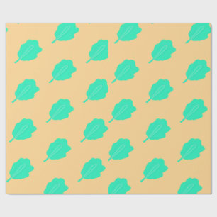 Cadeau Papier d'enveloppement de design de série Feuille 