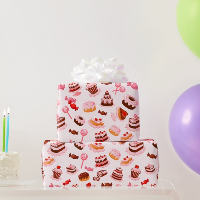 Cadeau Papier d'enveloppement de dessert sucré (Cadeaux de fête)