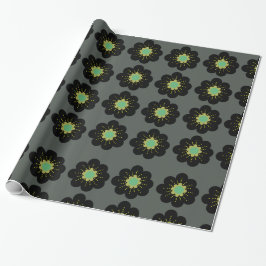 Cadeau Papier d'enveloppement de fleurs de Bohême
