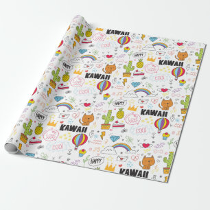 Cadeau Papier d'enveloppement de gribouillis