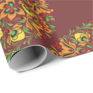 Cadeau Papier d'enveloppement de hohlome russe
