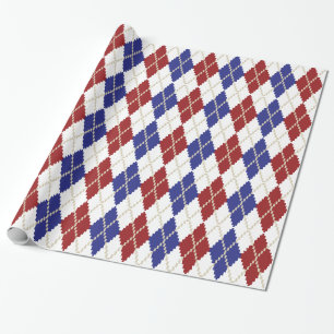 Cadeau Papier d'enveloppement de Jacquard Americana