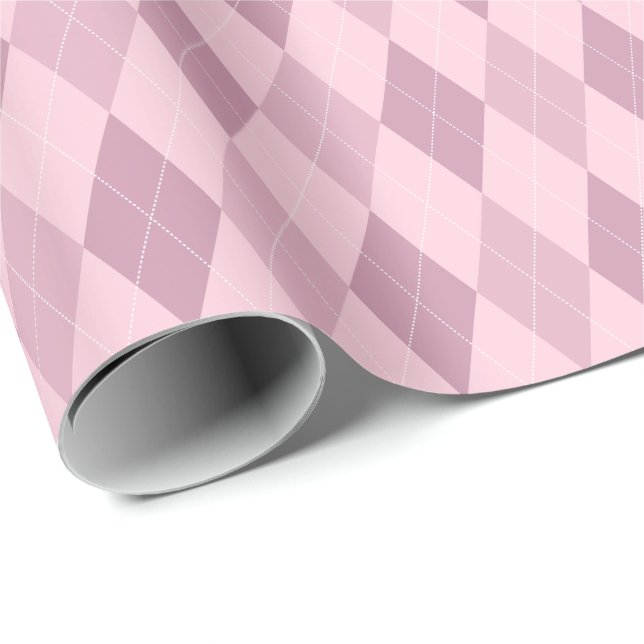 Cadeau Papier d'enveloppement de Jacquard de grandes tein (Coin rond)