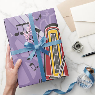 Cadeau Papier d'enveloppement de juke-box de musique