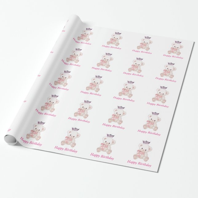 Cadeau Papier d'enveloppement de la couronne d'ours de st (Déroulé)