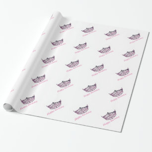 Cadeau Papier d'enveloppement de la couronne style Miss A