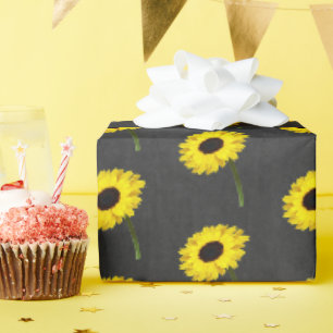 Cadeau Papier d'enveloppement de la fête de tournesol de