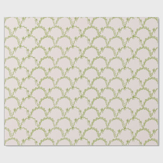 Cadeau Papier d'enveloppement de la mâchoire verte Sage