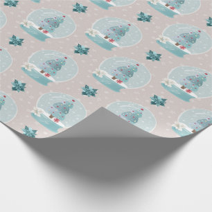 Cadeau Papier d'enveloppement de la neige de Noël