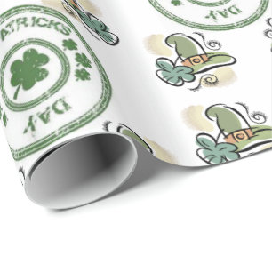 Cadeau Papier d'enveloppement de la Saint-Patrick