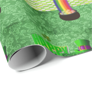 Cadeau Papier d'enveloppement de la Saint-Patrick