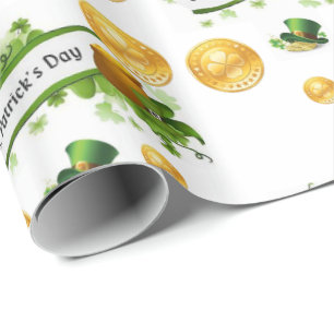 Cadeau Papier d'enveloppement de la Saint-Patrick