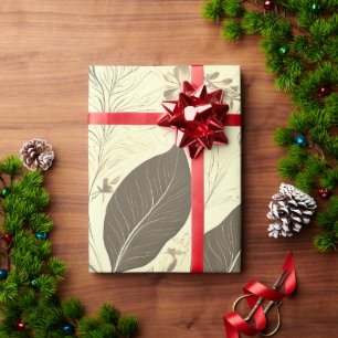 Cadeau Papier d'enveloppement de luxe pour feuilles éléga