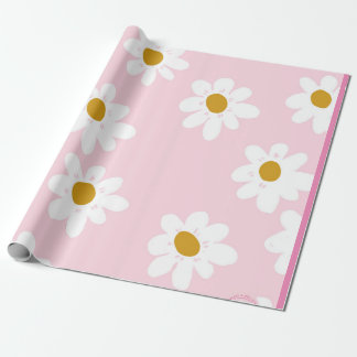 Cadeau Papier d'enveloppement de marmite rose