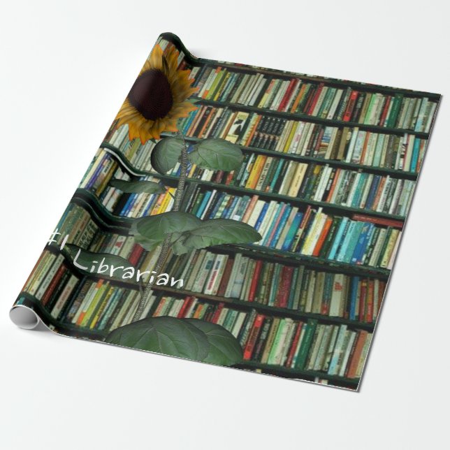 Cadeau Papier d'enveloppement de matte Libarian de tourne (Déroulé)