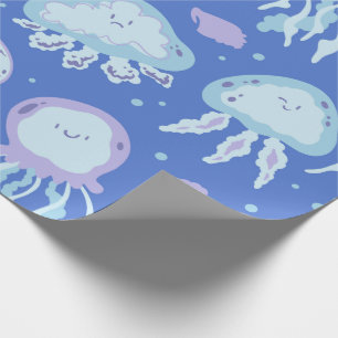 Cadeau Papier d'enveloppement de méduse Kawaii Cute