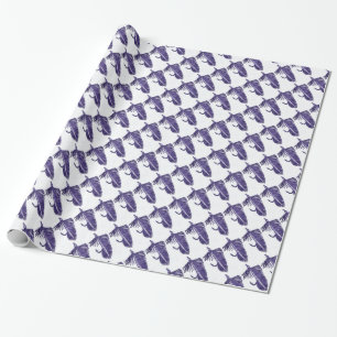 Cadeau Papier d'enveloppement de mouches à truites "Purpl