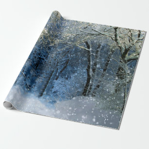 Cadeau Papier d'enveloppement de neige magique