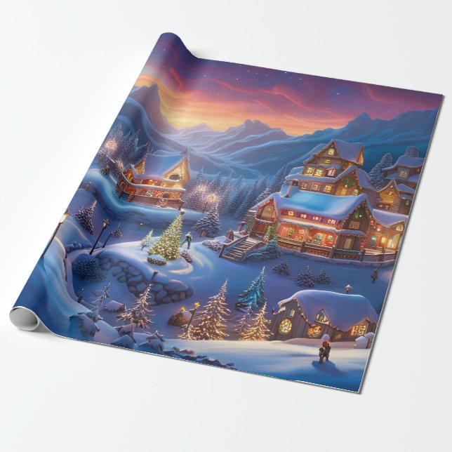 Cadeau Papier d'enveloppement de Noël, (Déroulé)