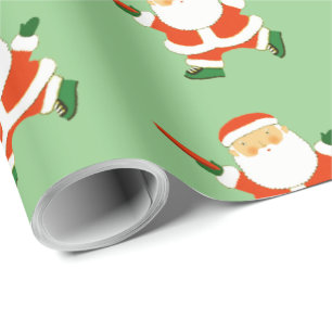 Cadeau Papier d'enveloppement de Noël à frise