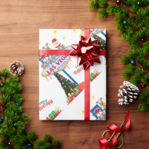 Cadeau Papier d'enveloppement de Noël à Las Vegas