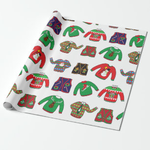 Cadeau Papier d'enveloppement de Noël affreux et sucré