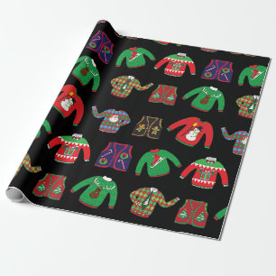 Cadeau Papier d'enveloppement de Noël affreux et sucré