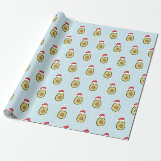 Cadeau Papier d'enveloppement de Noël Avocado Père Noël